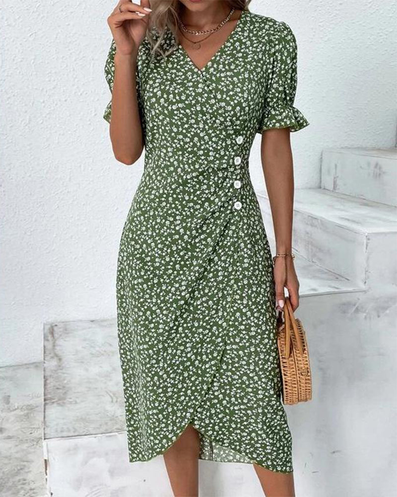 Carmen Premium Floral Dress Lively Boutique Collection