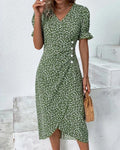 Lydia Boutique Dress with Buttons Evening Wear Edit