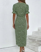 Geraldine Boutique Short Sleeve Dress with Floral Print Statement Occasion Edit