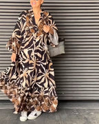 Raquel Timeless Loose Dress with Print Premium Wardrobe Essential