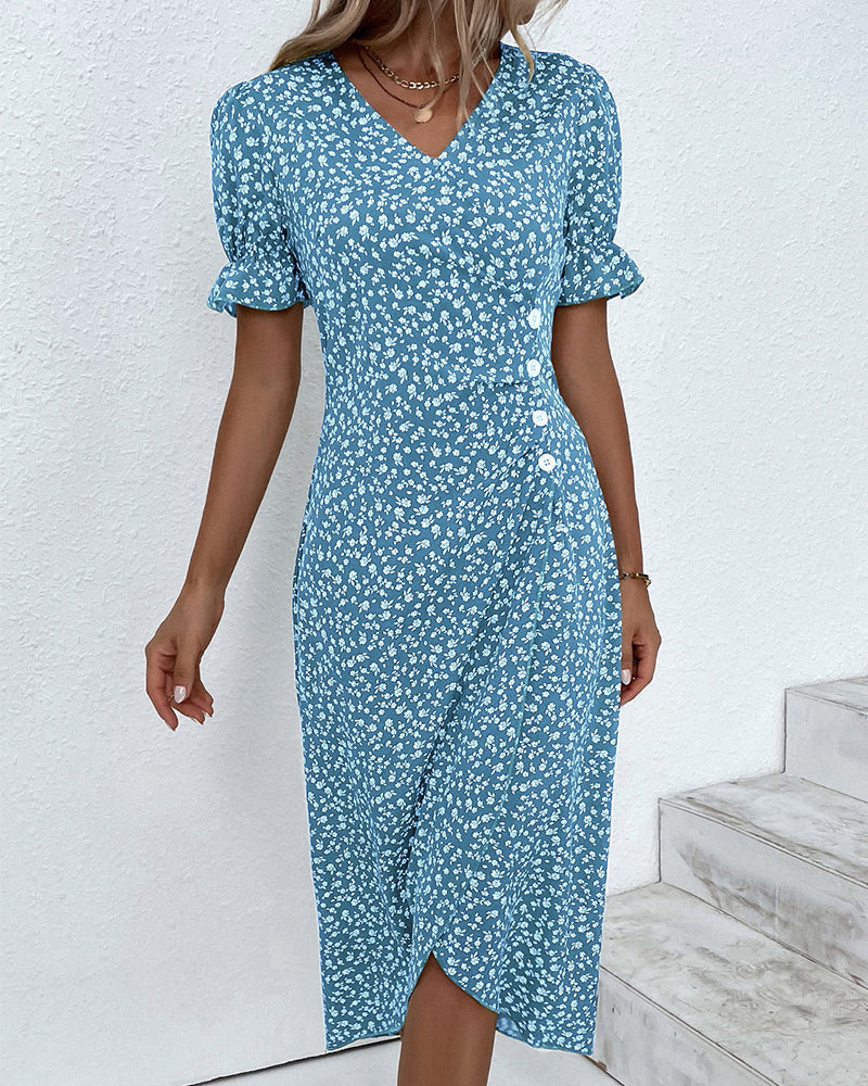 Carmen Premium Floral Dress Lively Boutique Collection