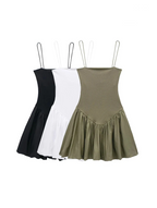 Iria Popelin-mini Dress Mit Puffrmeln for Women Day to Night Outfit