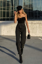 Breezy Days Black Tank Top