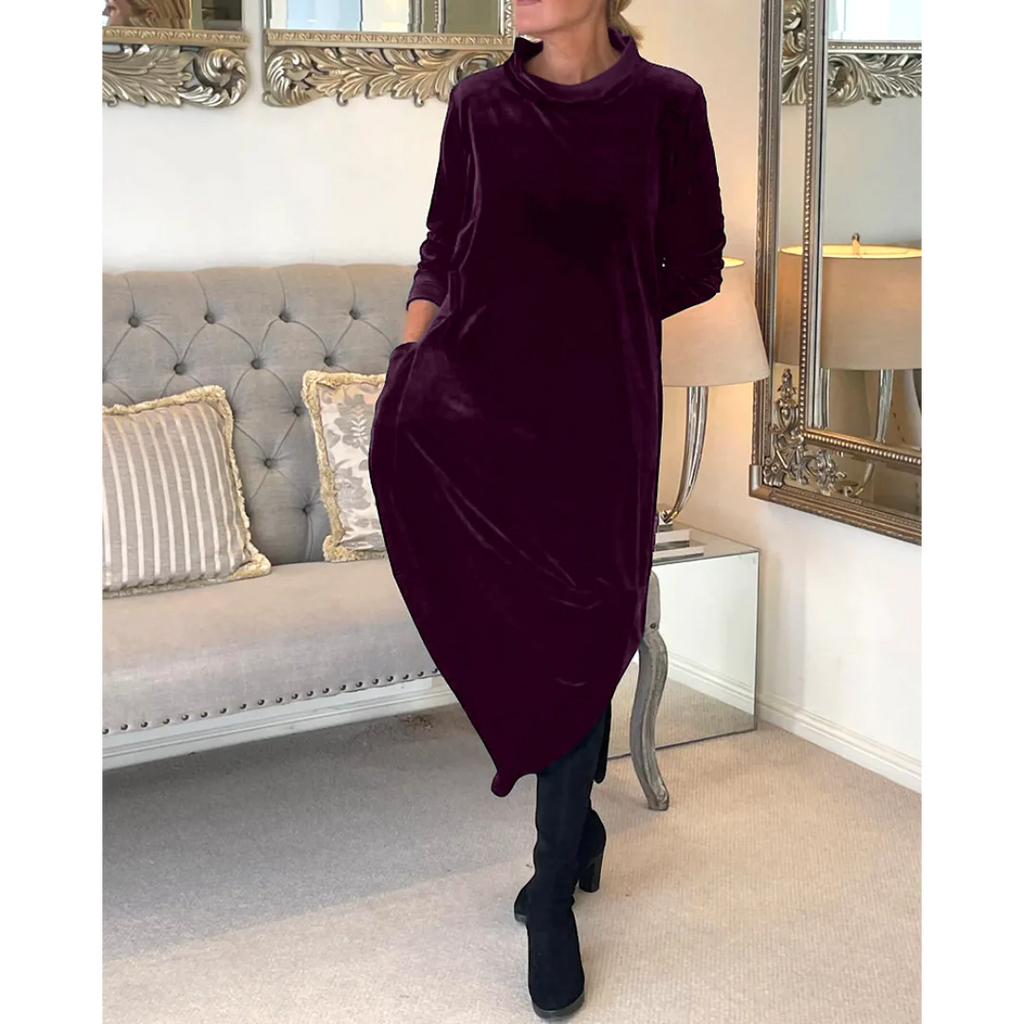 Galatea Chic Dress with Pockets Evening Wear Edit