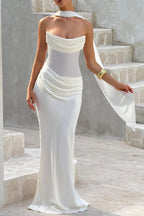 Strapless Sleeveless Evening Gown Prom Dress