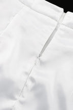 High Waist Fishtail Slit Flowy Slim Fit Skirt