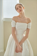 Elegant Vintage Off Shoulder Wedding Dress