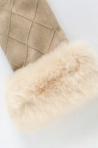 Fleece Lined Checkered Touchscreen Gloves