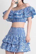 Jessica Bara Vanessa Ruffle Set