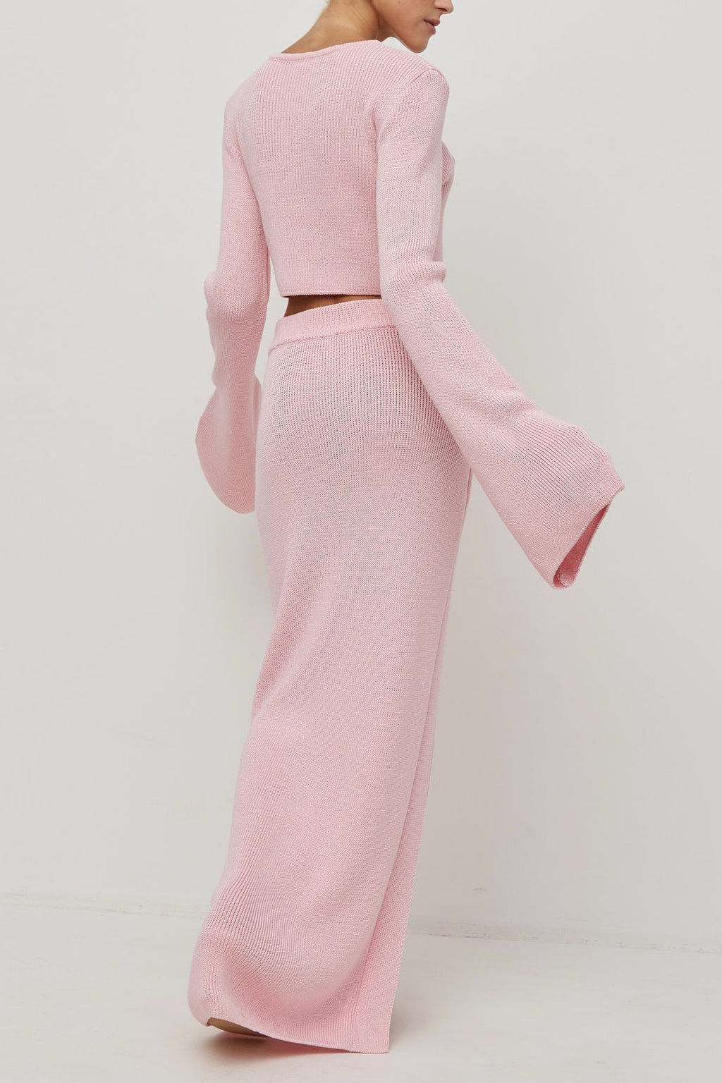 Bell Sleeve Cardigan Set Sweater Dress