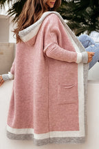 Autumn and winter casual all-match hooded long cardigan sweater jacket