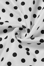 Polka Dot Spaghetti Strap Backless Fitted Bodycon Maxi Dress