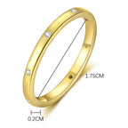 Sterling Silver Square Geometric Zirconia Ring