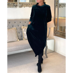 Galatea Chic Dress with Pockets Evening Wear Edit