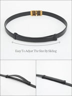 Vintage Design Faux Leather Belt