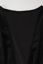 Velvet Deep V Mermaid Maxi Dress