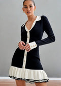 Celeste Contrast Trim Knit Dress