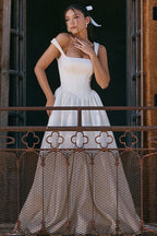 Elegant Solid A Line Long Prom Dress