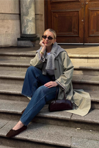 Petite Mid Length Minimalist Relaxed Stylish Overcoat