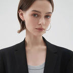 Oversized Titanium Steel Hoop Earrings