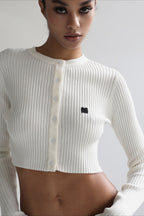 Vintage Embroidered Crop Cardigan