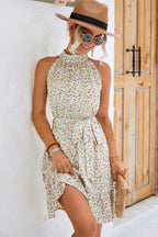 Isabel Boutique Floral Neckline Dress Designer Edit