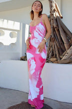 Open Back Slit Slip Dress