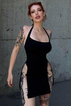 Backless Bodycon Gothic Dress