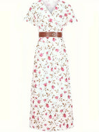 Gabriela Aesthetic Floral Maxi Dress Statement Occasion Edit