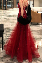 Sexy Sequin Spaghetti Strap Evening Prom Dress