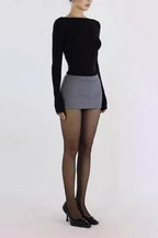 Blazer Stretch Bodycon Mini Skirt