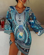 Rocío Aesthetic Long Sleeve Boho Dress Designer Edit