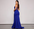 Leighton Formal Lace Up Crepe Dress