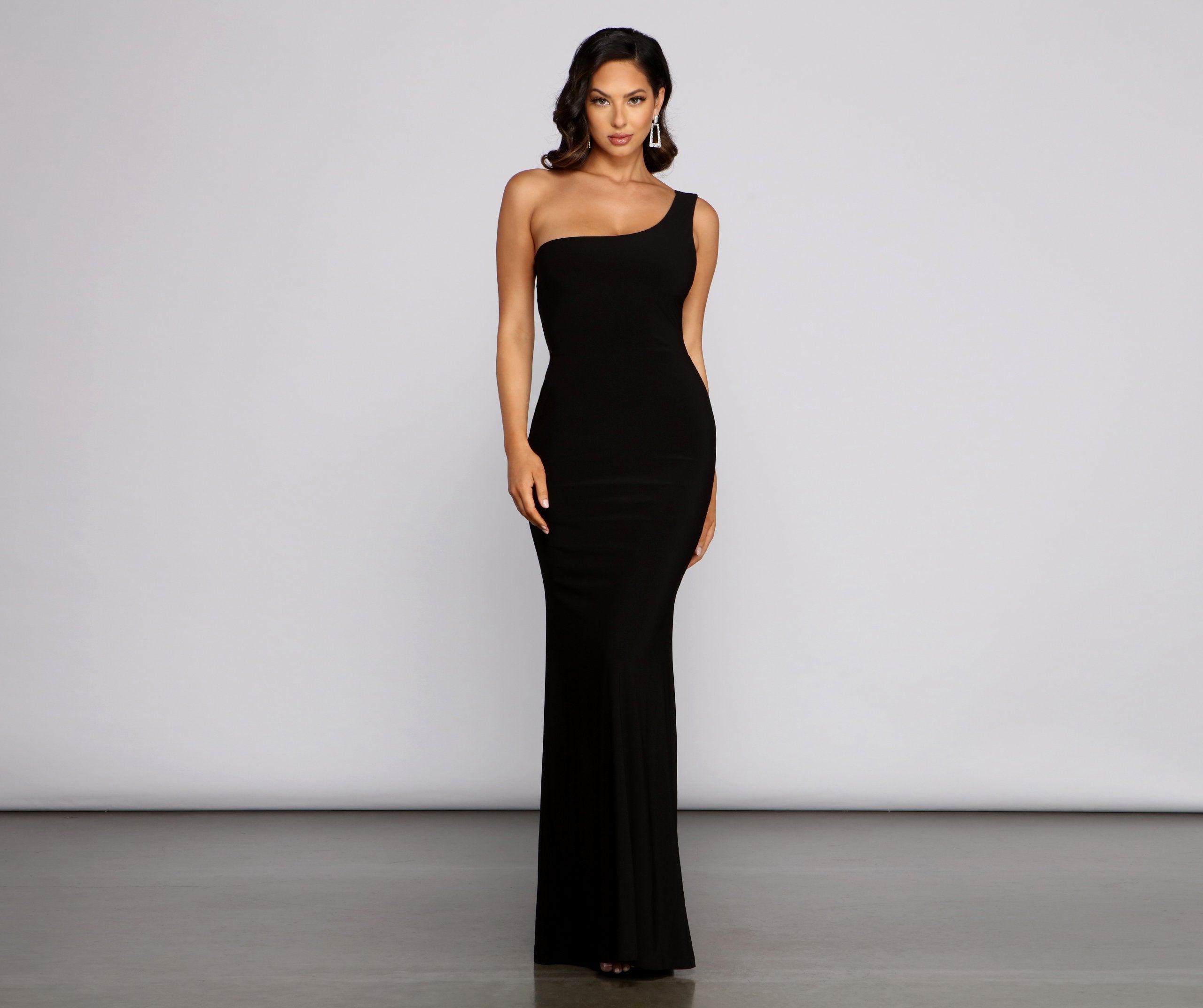 Leilani Formal One Shoulder Open Back Dress