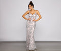 Cordelia Formal Sequin A Line Dress