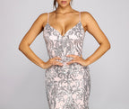 Cordelia Formal Sequin A Line Dress