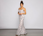 Cordelia Formal Sequin A Line Dress