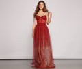 Cressida Formal Glitter A Line Dress
