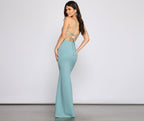 Claudette Formal Lace Up Mermaid Dress
