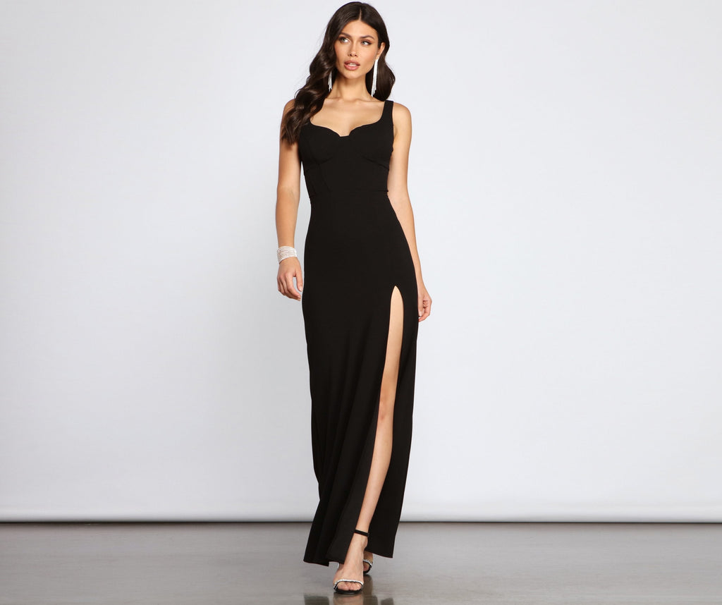 Layla Sleeveless High Slit Formal Dress