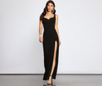Layla Sleeveless High Slit Formal Dress