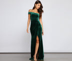 Cleo Formal One Shoulder Velvet Dress