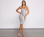 Shine On Sequin Midi Dress