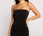 She's A Showstopper Ruched Midi Dress
