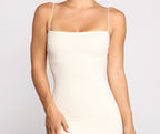 Slaying Knit Sleeveless Ribbed Midi Dress