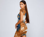 Cool Girl Vibes Tie Dye Mini Dress