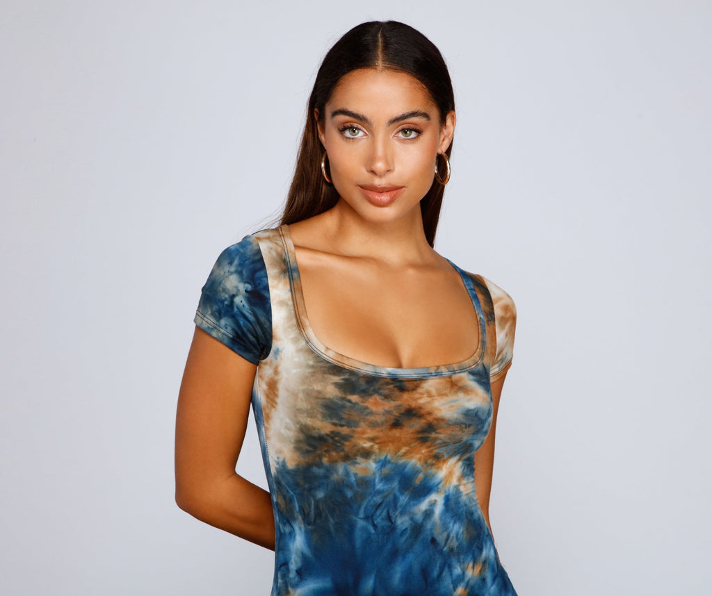 Cool Girl Vibes Tie Dye Mini Dress