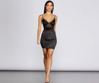 Club Cuts Satin Mini Dress