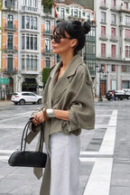 Oversized Collar Wrap Waist Coat