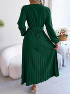 Carlota Boutique Pleated Midi Dress Statement Occasion Edit